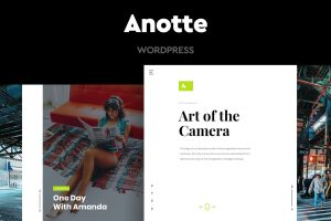 Download Anotte - Horizontal Photography WordPress Theme Horizontal scrolling photography WordPress theme with big portfolio images and tasty typography