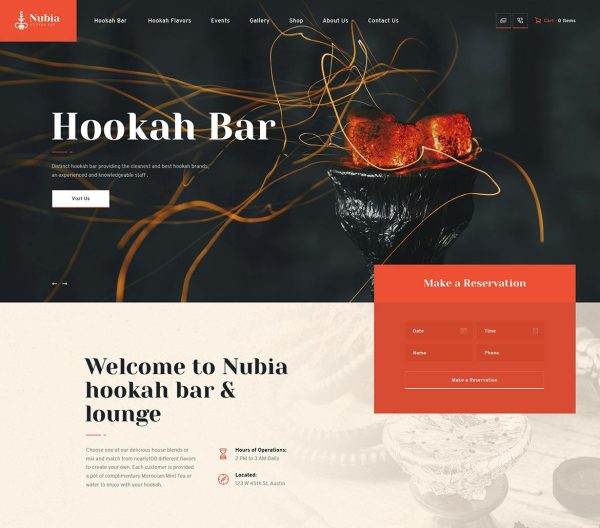 Download Anubia Smoking and Hookah Bar WordPress Theme with WooCommerce