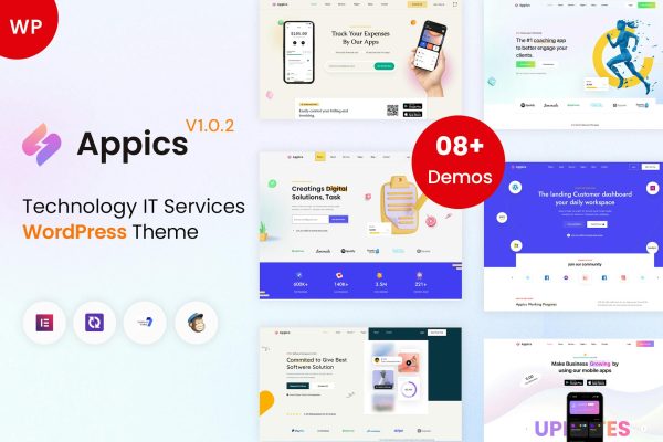 Download Appics - app landing page WordPress Theme Appics App Landing WordPress theme is a creative & unique design