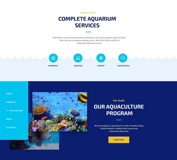 Download Aqualots Aquarium Services WordPress Theme