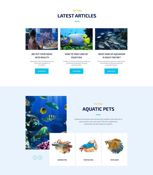 Download Aqualots Aquarium Services WordPress Theme