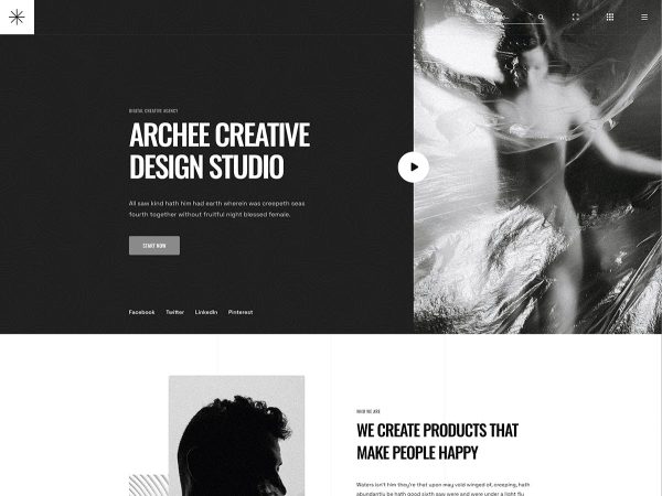 Download Archee - Creative Agency & Portfolio WP Theme A modern, minimalist and creative WordPress portfolio theme.