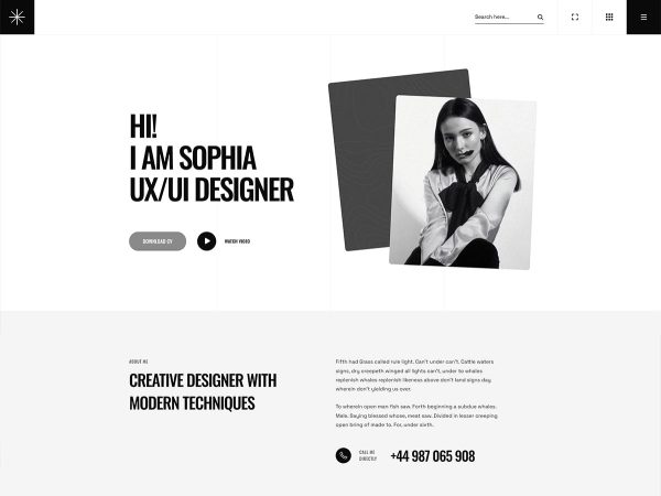 Download Archee - Creative Agency & Portfolio WP Theme A modern, minimalist and creative WordPress portfolio theme.