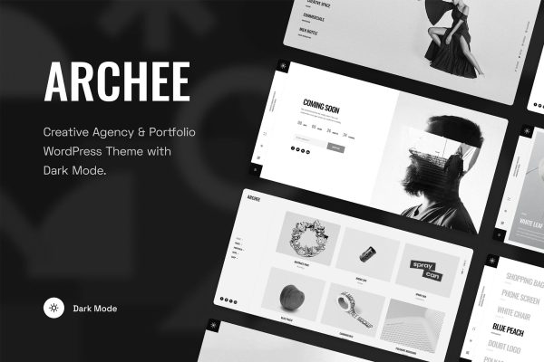 Download Archee - Creative Agency & Portfolio WP Theme A modern, minimalist and creative WordPress portfolio theme.