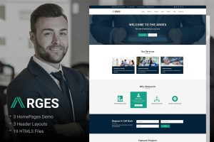 Download Arges | Corporate & Business HTML5 Template Consulting Services  ecommerce portfolio landing page blog dashboard bootstrap animated