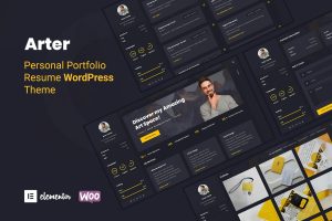 Download Arter - Personal Portfolio Resume WordPress Theme Personal Portfolio WordPress Theme, CV Resume Theme, Elementor, Personal Website, Dark & Light mode