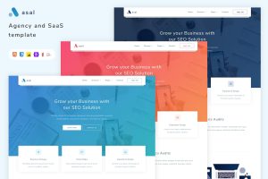 Download Asal - Agency and SaaS Template agency, app, app landing, business, creative, landing, marketing, product, saas, saas template, html