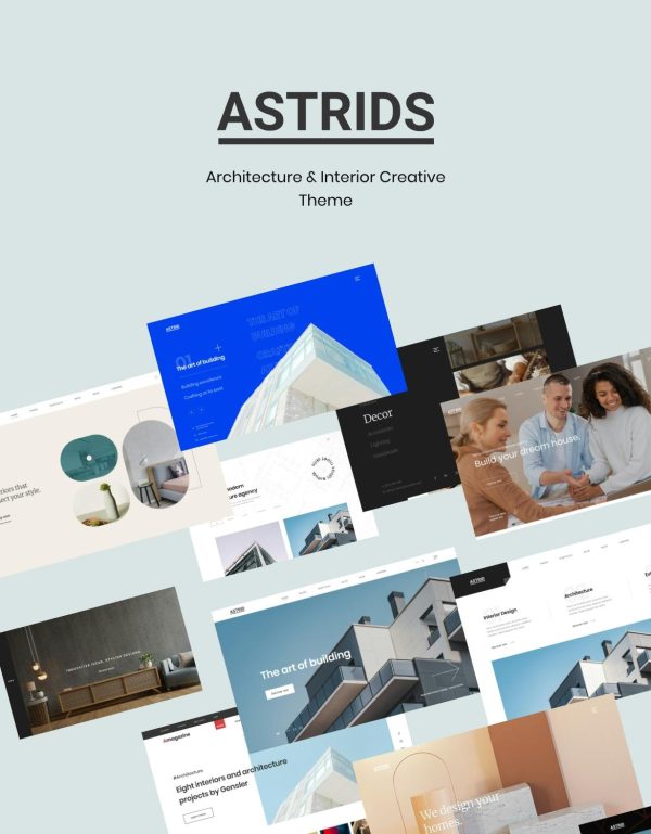 Download Astrids - Architecture, Interior Creative Theme creative, wordpress, architecture, interior, agency, creativetheme, elementor,woocommerce, portfolio