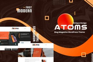 Download Atoms WordPress Magazine and Blog Theme
