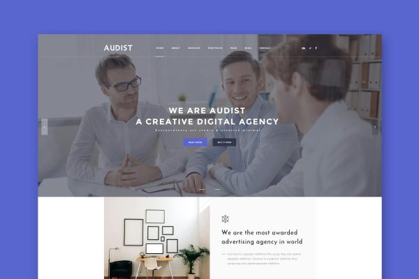 Download Audist - Modern Portfolio HTML5 Template Modern Portfolio