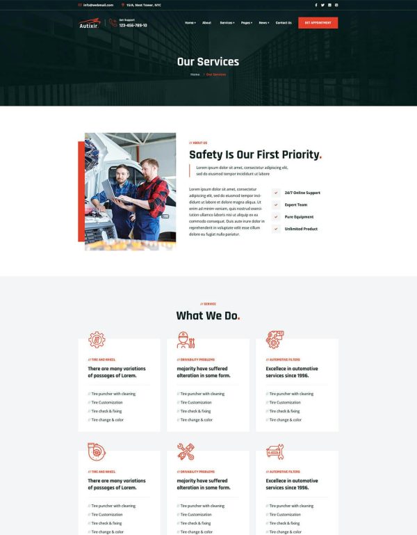 Download Autixir - Car Service & Auto Mechanic WordPress Autixir – Car Repair Service & Auto Mechanic Elementor WordPress Theme