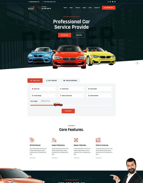 Download Autixir - Car Service & Auto Mechanic WordPress Autixir – Car Repair Service & Auto Mechanic Elementor WordPress Theme