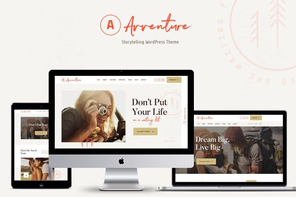 Download Avventure Personal Travel & Lifestyle Blog WordPress Theme