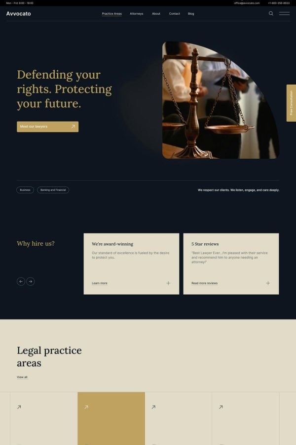 Download Avvocato - Lawyer & Attorney WordPress Theme The Ultimate WordPress Elementor Pro Theme for Lawyers and Attorneys