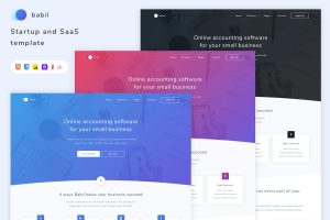 Download Babil - Startup and SaaS template agency, app, app landing, business, creative, landing, marketing, product, saas, saas template, soft