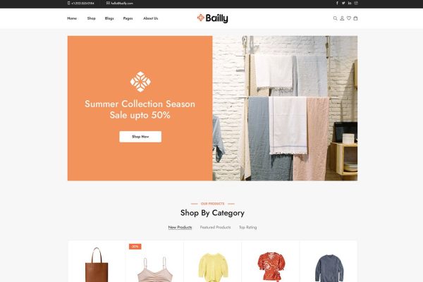 Download Bailly - Elementor WooCommerce WordPress Theme