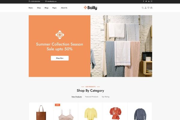 Download Bailly - Elementor WooCommerce WordPress Theme