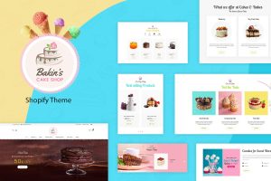 Download Bakins | Cake Shopify Theme Cakes & Bakery Products Shopify Store. Cookies, Choclates & Snack, Cafe Online Sale eCommerce Design