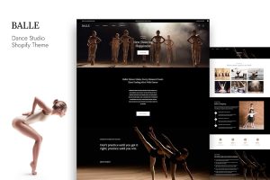 Download Balle - Course, Class & Dance Studio Shopify Theme Sell Services & Solutions Online Classes, Tutor, Training & Education Shopify eCommere Template.