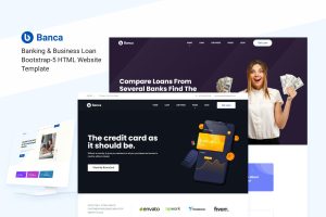 Download Banca - Banking & Business Loan HTML Template Business and Finance HTML template is designed for the bank website, loan company, business website