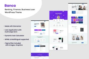 Download Banca - Banking, Business Loan WordPress Theme Banca is designed especially for the bank website, loan company, multipurpose and business