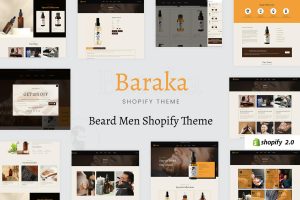 Download Baraka - Beard Oil, Beauty Cosmetic Store Shopify Mens Beard Oil, Cosmetic Creams & Growth Serums eCommerce Store. Perfumes & Aroma Products Shopping.