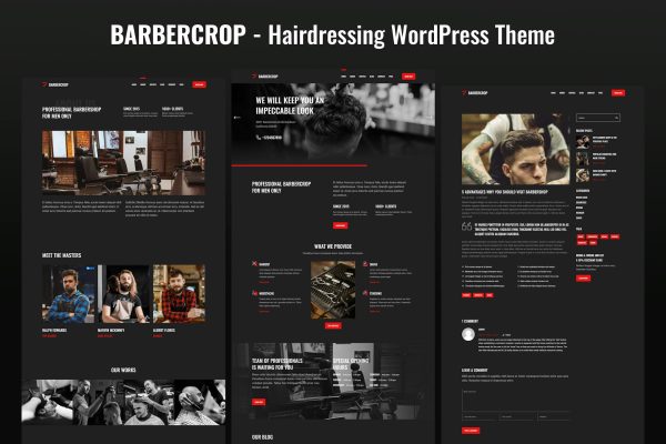 Download Barbercrop – Hairdressing WordPress Theme barber, barbershop, beard, beauty, brutalism, elementor, hair, haircut, hairdresser, hairdressing