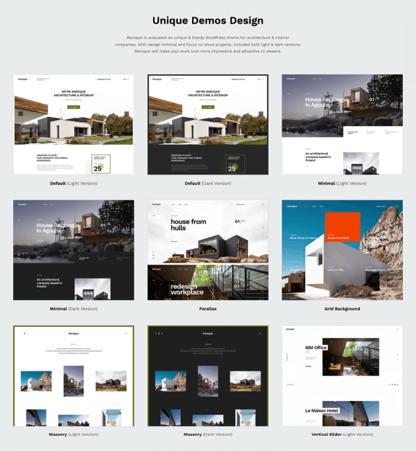 Download Baroque - Architecture & Interior WordPress Theme