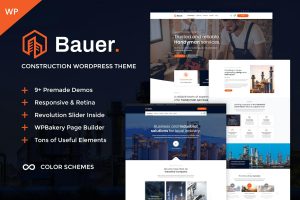 Download Bauer - Construction & Industrial WordPress Theme Drag and Drop Construction, Industrial and Factory WordPress Theme. No coding skills required!