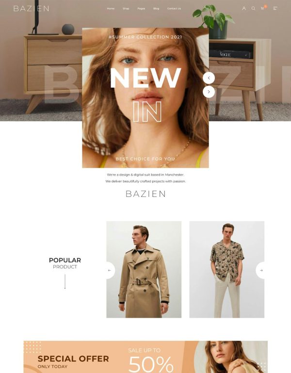 Download Bazien - Elementor WooCommerce Theme