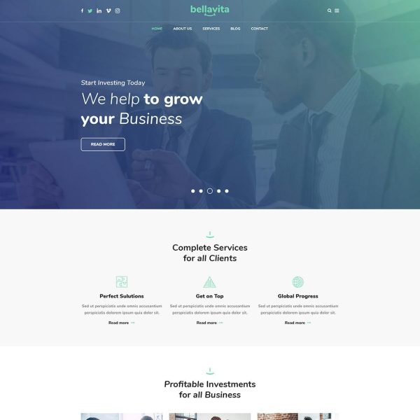 Download BellaVita Insurance & Finance WordPress Theme