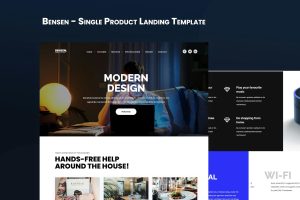 Download Bensen - Single Product Landing Template Single Product Template