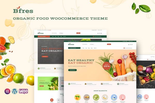 Download Bfres - Organic Food WooCommerce Theme WooCommerce, Elementor