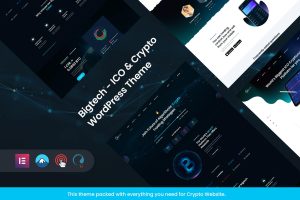 Download Bigtech - ICO & Crypto Landing WordPress Theme landing page