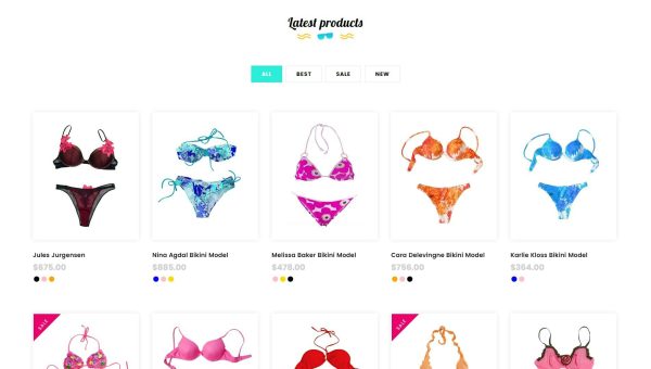 Download Bikini Beach - Lingerie, Bikini Shopify Theme