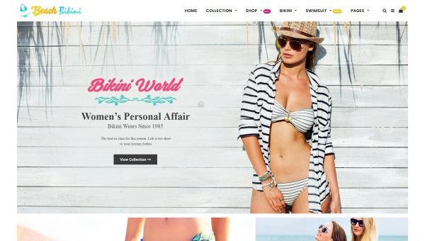 Download Bikini Beach - Lingerie, Bikini Shopify Theme