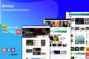 Download Binduz - Blog Website Website Template