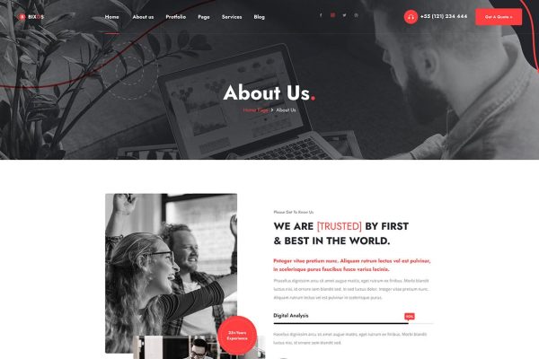 Download Bixos - Business & Digital Agency WordPress Theme business, consulting, corporate, creative agency, digital agency, digital marketing, marketing, one