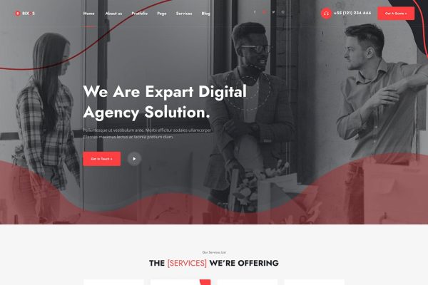 Download Bixos - Business & Digital Agency WordPress Theme business, consulting, corporate, creative agency, digital agency, digital marketing, marketing, one