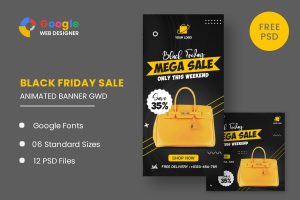 Download Black Friday Mega Sale HTML5 Banner Ads GWD Black Friday Mega Sale HTML5 Banner Ads Google Web Designer