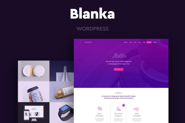 Download Blanka - One Page WordPress Theme Blanka is onepage theme suitable for big or small business and it is perfect for creative people.