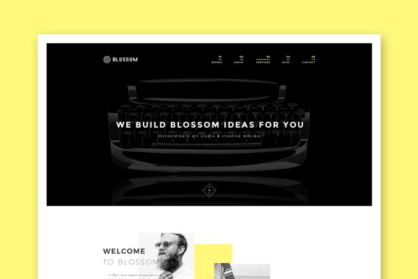 Download Blossom - Minimal Portfolio HTML5 Template Minimal Portfolio HTML5 Template