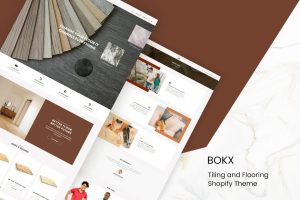 Download Bokx - Tiling and Flooring Shopify Theme Simple Modern Responsive Tiles, Floor Construction and Interior Design Materials eCommerce Website.