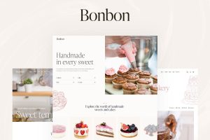Download Bonbon Chocolate Sweets & Pastry Shop WordPress Theme + AI