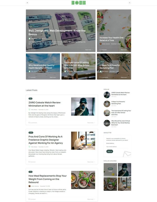 Download Bone - Minimal & Clean WordPress Blog Theme