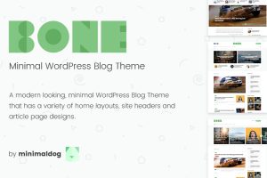 Download Bone - Minimal & Clean WordPress Blog Theme