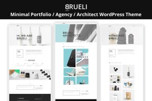Download Brueli - Portfolio Agency Architect WordPress agency, animations, architect, architecture, bootstrap, creative, elegant, elementor, minimal