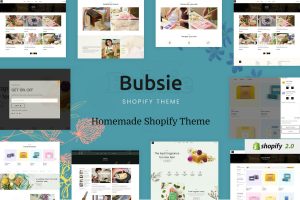 Download Bubsie - Handmade Shop, Cosmetics Shopify Theme Homemade Organic Soaps, Shampoo & Bodycare Products & Skincare Cosmetics eCommerce Store Shopify.