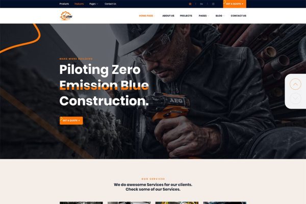 Download Bulter - Clean Construction WordPress Theme architecture, builder, building, construction, construction business, construction company, contrac