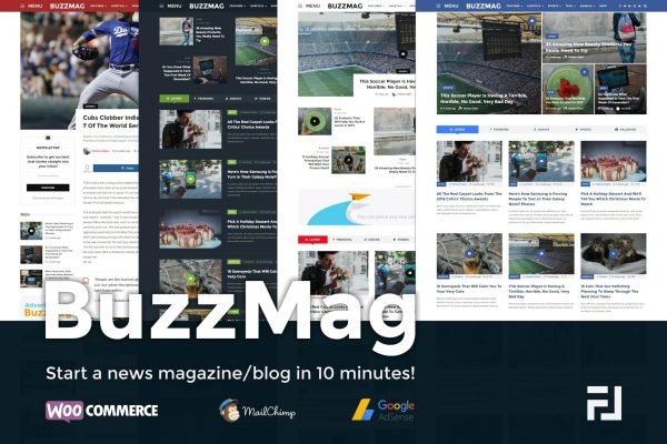 Download BuzzMag - Viral News WordPress Magazine/Blog Theme Gutenberg, SEO Optimized, 10 Layouts, Dark Mode, Mega Menus, Ajax Pagination, RTL, WooCommerce